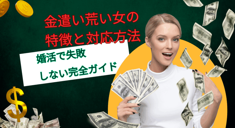 金遣い荒い女の特徴と対応方法｜婚活で失敗しないための完全ガイド