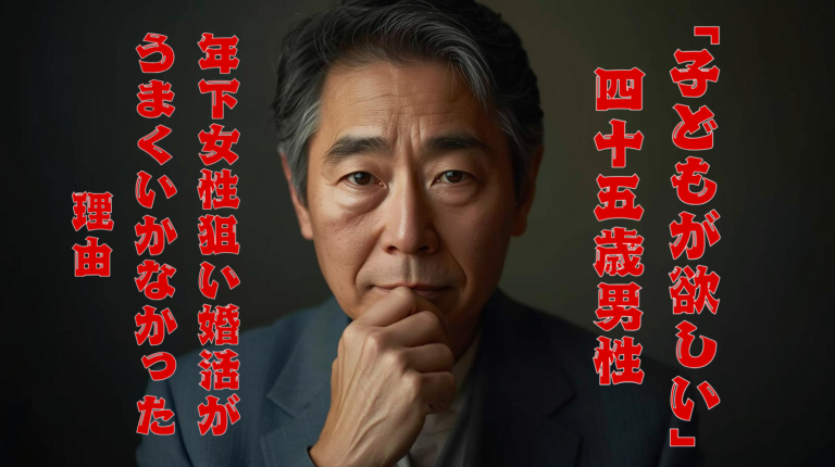 「子どもが欲しい」45歳男性の年下女性狙い婚活がうまくいかなかった理由