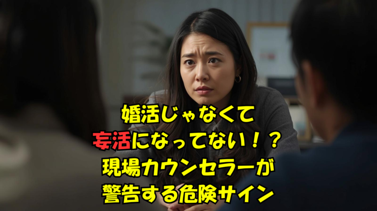 婚活じゃなくて妄活になってない！？現場カウンセラーが警告する危険サイン