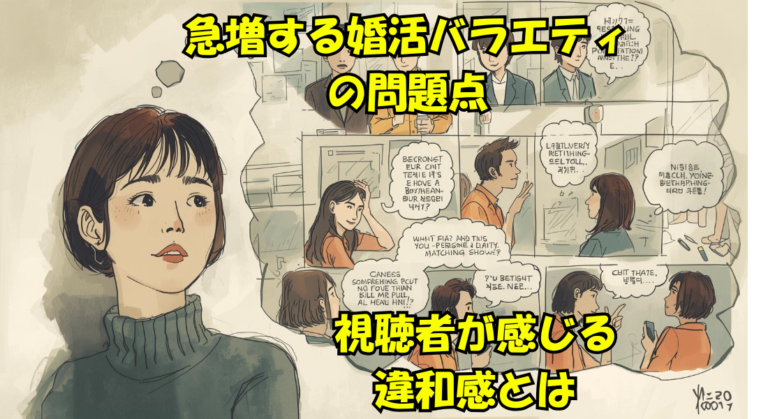 急増する婚活バラエティの問題点｜視聴者が感じる違和感とは