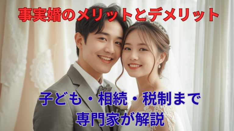 事実婚のメリットとデメリットとは？子ども・相続・税制まで専門家が解説