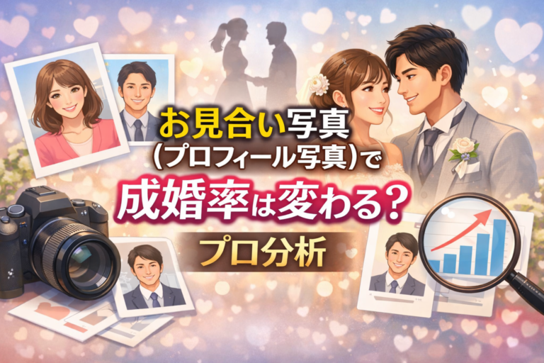 お見合い写真（プロフィール写真）で成婚率は変わる？プロ分析