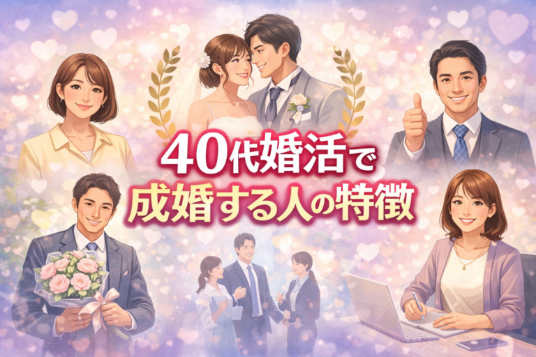 40代婚活で成婚する人の特徴