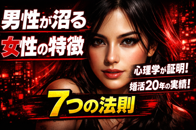 男性が沼る女性の特徴——心理学と20年の婚活現場が証明する7つの法則