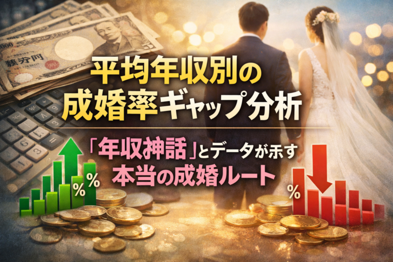 平均年収別の成婚率ギャップ分析── 「年収神話」とデータが示す本当の成婚ルート