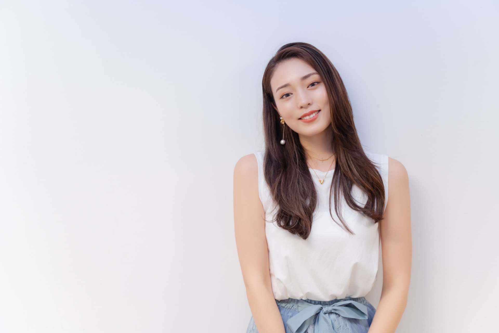 笑顔の女性