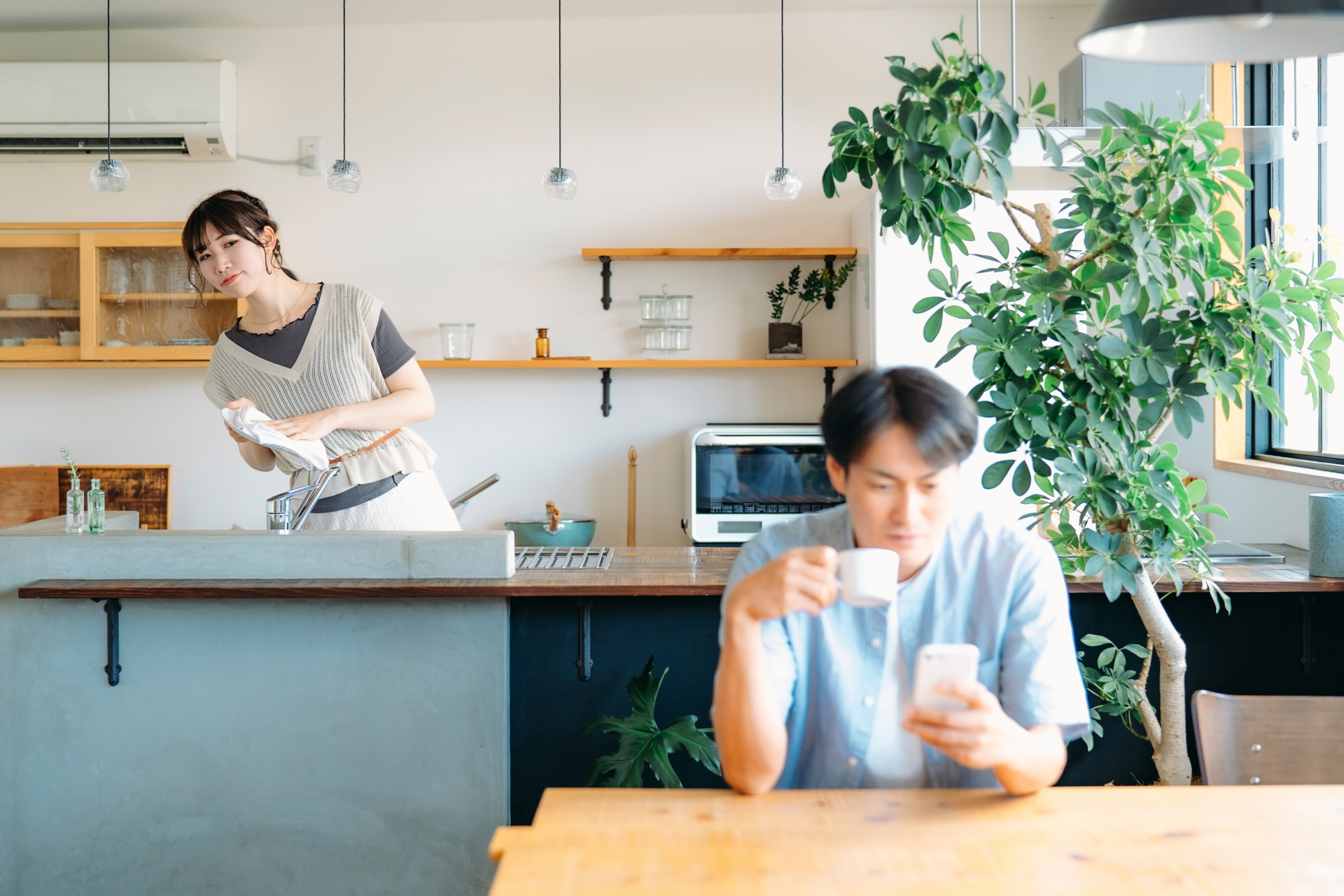 家事分担で意見が分かれる日本人夫婦
