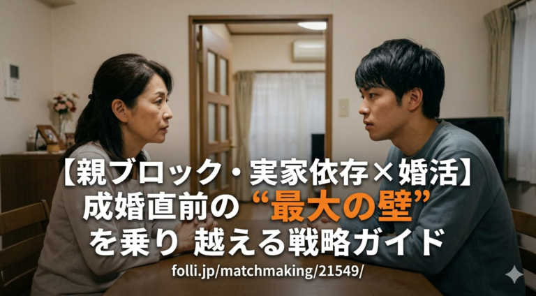 【親ブロック・実家依存×婚活】成婚直前の “最大の壁” を乗り越える戦略ガイド