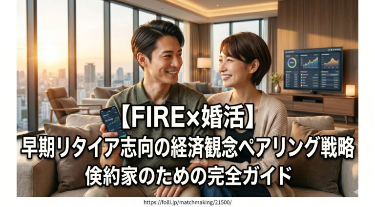 【FIRE×婚活】早期リタイア志向の経済観念ペアリング戦略｜倹約家のための完全ガイド