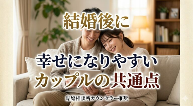 結婚後に幸せになりやすいカップルの共通点