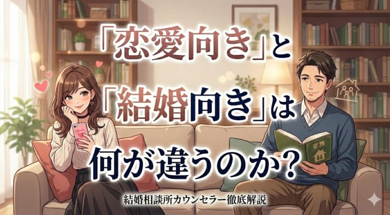 「恋愛向き」と「結婚向き」は何が違うのか？