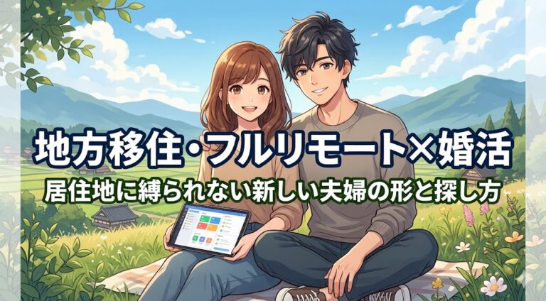 【地方移住・フルリモート×婚活】居住地に縛られない新しい夫婦の形と探し方