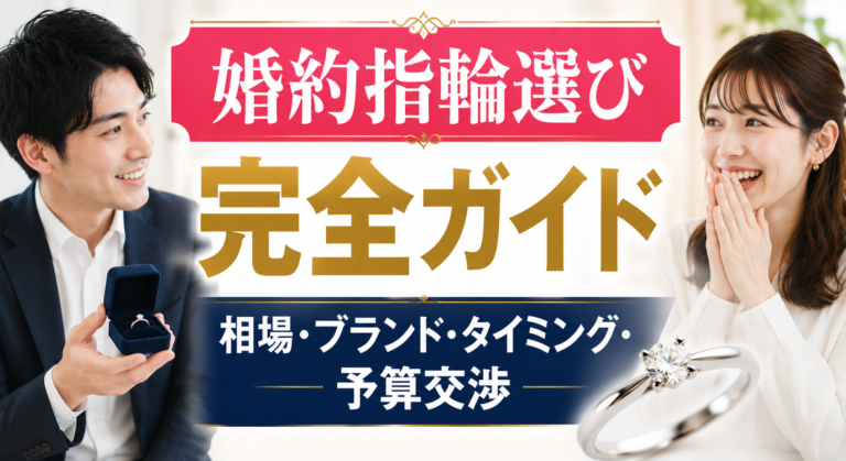 【婚約指輪選び完全ガイド】相場・ブランド・タイミング・予算交渉