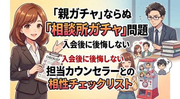 「親ガチャ」ならぬ「相談所ガチャ」問題｜入会後に後悔しない担当カウンセラーとの相性チェックリスト