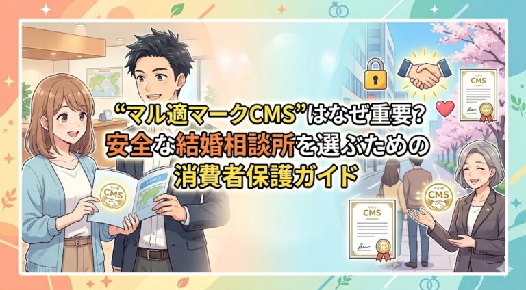 「マル適マークCMS」はなぜ重要？安全な結婚相談所を選ぶための消費者保護ガイド