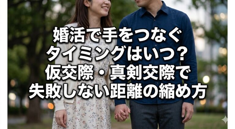 婚活で手をつなぐタイミングはいつ？仮交際・真剣交際で失敗しない距離の縮め方