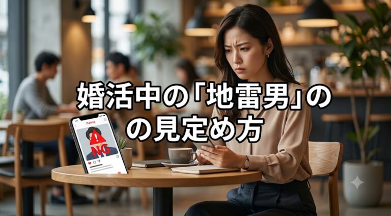 婚活中の「地雷男」の見定め方結婚前に見抜きたい危険な特徴と判断基準