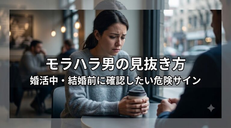 モラハラ男の見抜き方婚活中・結婚前に確認したい危険サイン