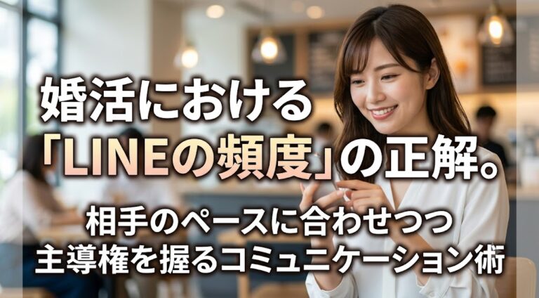婚活における「LINEの頻度」の正解。相手のペースに合わせつつ主導権を握るコミュニケーション術
