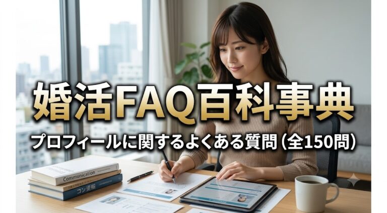 婚活FAQ百科事典　プロフィールに関するよくある質問（全150問）