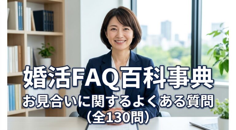 婚活FAQ百科事典 お見合いに関するよくある質問（全130問）