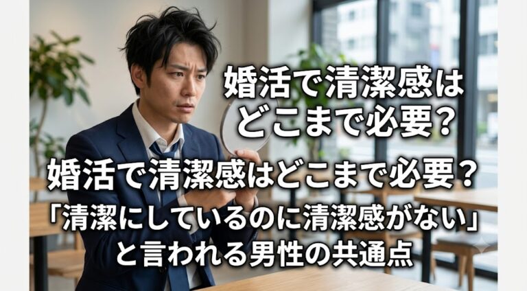 婚活で清潔感はどこまで必要？「清潔にしているのに清潔感がない」と言われる男性の共通点