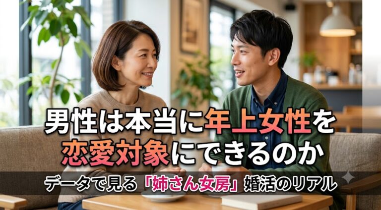 男性は本当に年上女性を恋愛対象にできるのかデータで見る「姉さん女房」婚活のリアル
