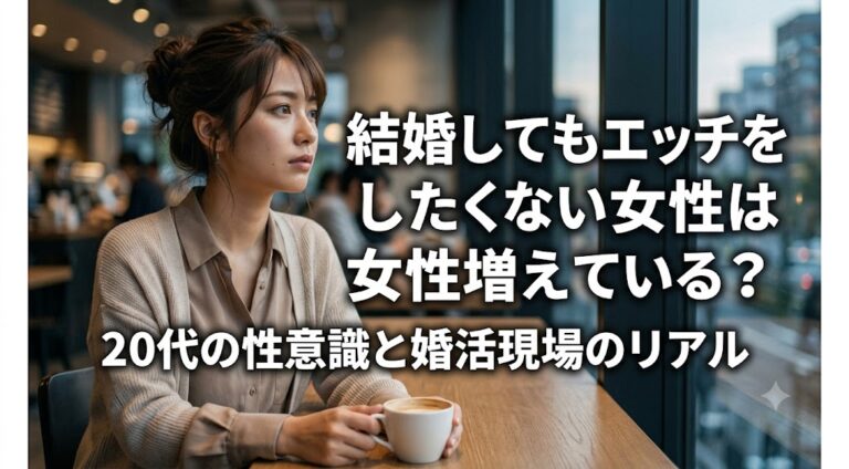 結婚してもエッチをしたくない女性は増えている？20代の性意識と婚活現場のリアル