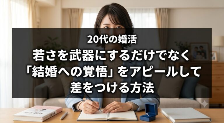 20代の婚活若さを武器にするだけでなく「結婚への覚悟」をアピールして差をつける方法
