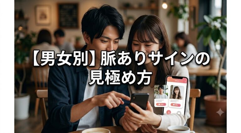 【男女別】脈ありサインの見極め方LINE・会話・デートで分かる本気の好意