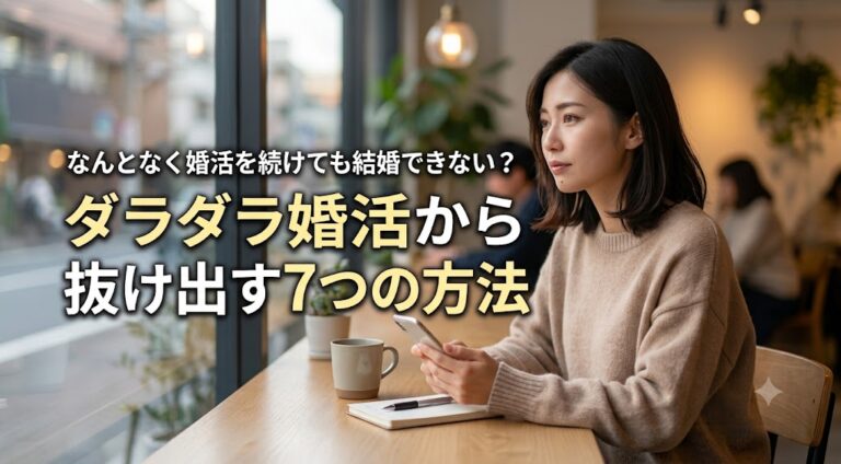 なんとなく婚活を続けても結婚できない？ダラダラ婚活から抜け出す7つの方法