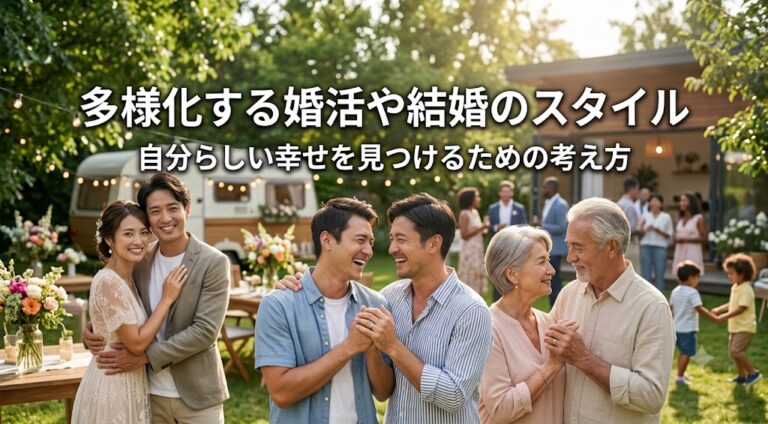 多様化する婚活や結婚のスタイル｜自分らしい幸せを見つけるための考え方
