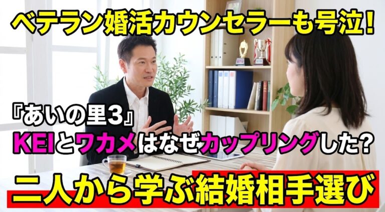 ベテラン婚活カウンセラーも号泣！『あいの里3』KEIとワカメはなぜカップリングした？二人から学ぶ結婚相手選び