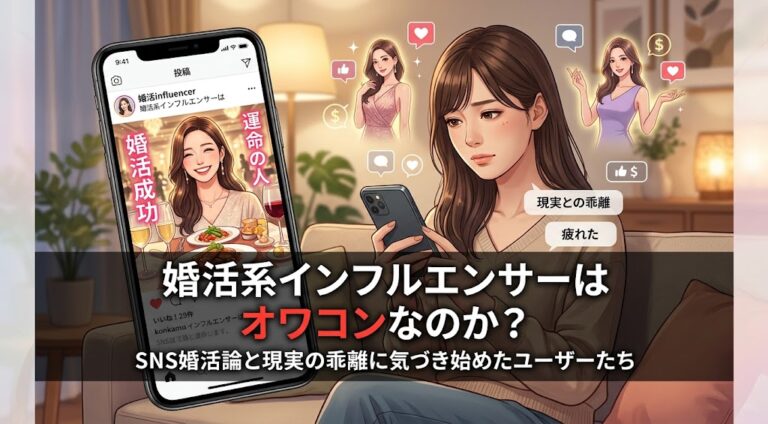 婚活系インフルエンサーはオワコンなのか？SNS婚活論と現実の乖離に気づき始めたユーザーたち